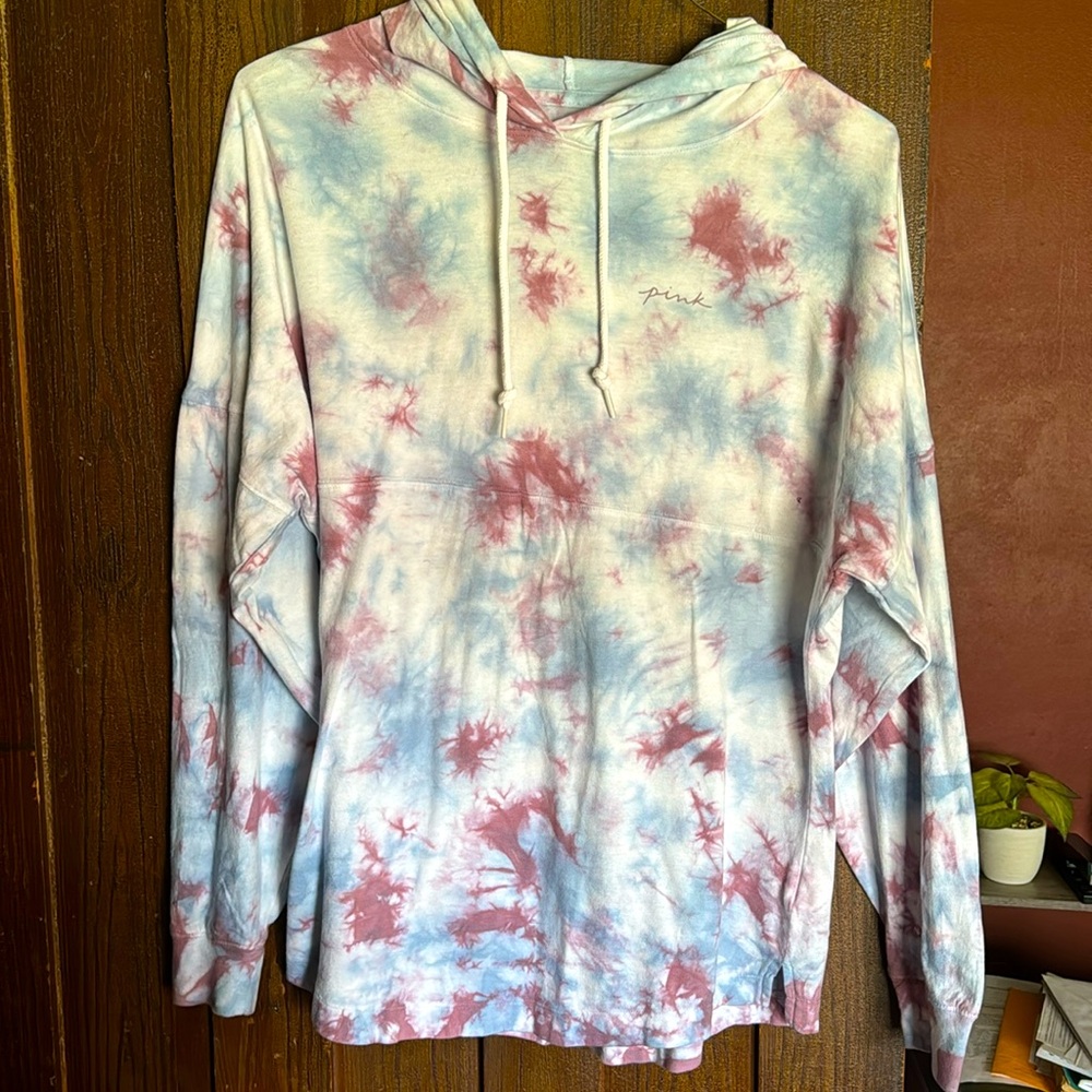 Pink hooded t shirt